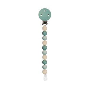 Attache-Tétine en silicone – Vert sauge