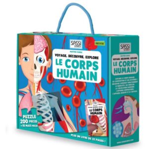 Puzzle + Livre Le corps humain 200 pcs