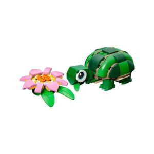 La tortue et la fleur de nénuphar – Lego
