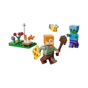 Alex et la bataille du feu de camp – Lego Minecraft